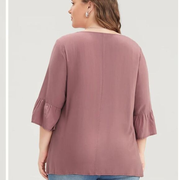NWT BloomChic pink ruffle top 22/3X - Picture 3 of 9
